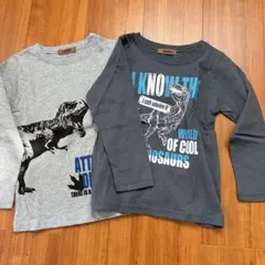 新品！VANDASH 恐竜プリント 長袖カットソー 2枚セット