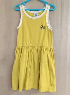 イエロー ノースリーブワンピース 116cm