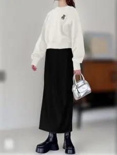 【新品未使用】ニットタイトスカート ブラック GRL