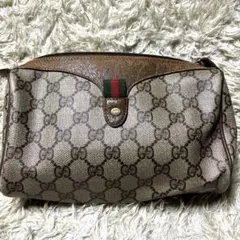 GUCCI オールドグッチ PVC ショルダーバッグの紐切れ ジャンク品