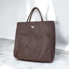 極美品 プラダ PRADA ナイロン ハンドバッグ 三角ロゴ テスートナイロン