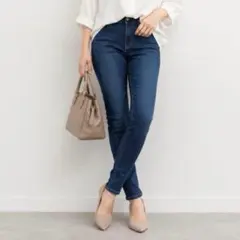BEAMS HEART スキニーデニム インディゴ M レディースのサムネイル