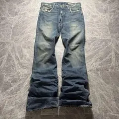 00s flare denim grunge fade swag y2kのサムネイル
