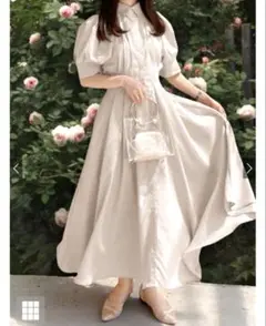 【即日発送】GRL バックレースタックシャツワンピースal113 オフベージュ