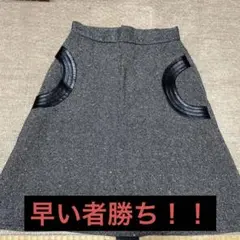SCOT CLUB フレアスカート 膝丈 ブラック系のサムネイル