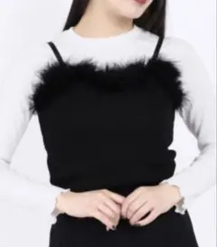 お値下げ♪ W♡C フェイクファーキャミソール(F)のサムネイル