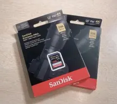 [2個]SanDisk Extreme PRO 256GB SDXCカード