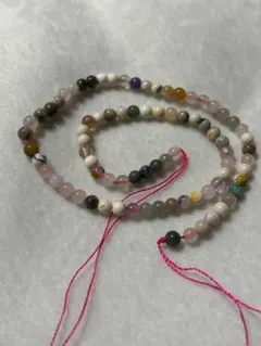 天然石 多宝マルチカラー ビーズ連材