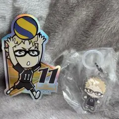 ハイキュー!!キャラカットステッカーガム ふらっとめじるしアクセサリー 月島蛍