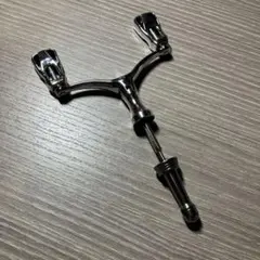 美品 シマノ 供回り 四角軸 ダブルハンドル リールスタンド セット