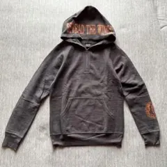 送料込 PATCHII パッチイ ハーフZIPパーカー ヒビ割れプリント S