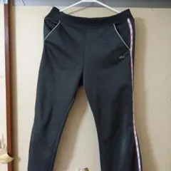 FILA 黒 スリムランニングパンツ L