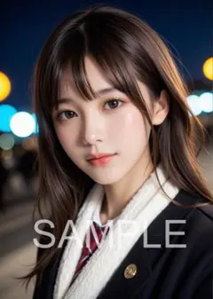 AI 美女 グラビア A4ポスター 美人 清楚 かわいい 高品質 c112622