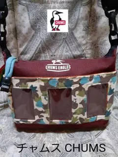 チャムス CHUMS 斜め掛けショルダーバッグ/サイドハンドル付き/迷彩