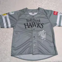 SoftBank Hawks ファイト九州ユニフォーム グレー　Sサイズ
