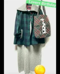 Lover’s Birthday　ラバーズバースデー ブラックウォッチコート