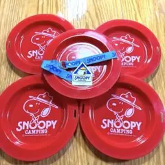 スヌーピーキャンピング　プレートセット レトロ レトロスヌーピー