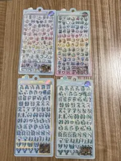 正規品　ボンボンドロップシール　4枚セット クーリア　英字　動物　mini
