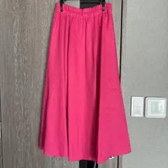 ビューティーアンドユース　ピンクフレアスカート