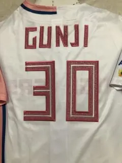 【美品】北海道日本ハムFIGHTERS GUNJI 30 ピンクユニフォーム