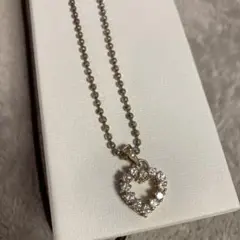 ハート　リバーシブルネックレス