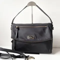 【新品】kate spade 2way トートバッグ ナイロン 軽量 黒