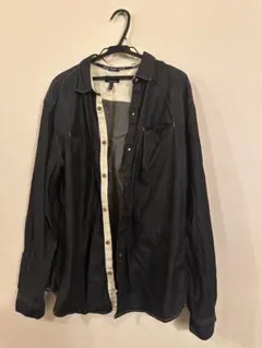 ARMANI JEANS デニムシャツ 古着 Lサイズのサムネイル
