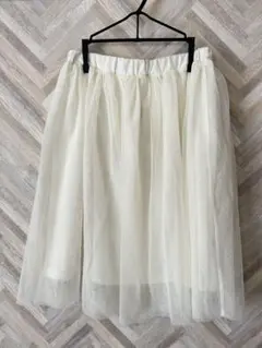 earth music&ecology チュールスカート アイボリー