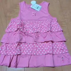 新品130cm ミキハウスノースリーブトップスのサムネイル