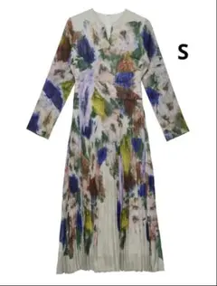 ameri アメリ UND TEXTURE ART FLOWER DRESS