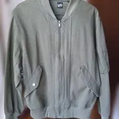 GU UNDERCOVERリブブルゾン　オリーブ　MEN'S　S