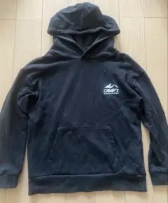 CAMP7 ブラック フード付きパーカー