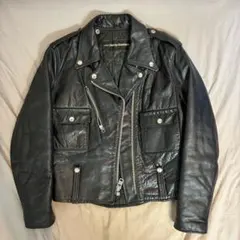 激レア！ハーレーダヴィッドソン　ダブルライダースジャケット　AMFタグ　ゆったり ハーレーダビッドソン HARLEY DAVIDSON 70s ダブルライダース