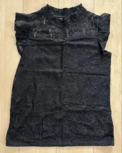 INGNI イング　黒・ブラック　レースノースリーブトップス