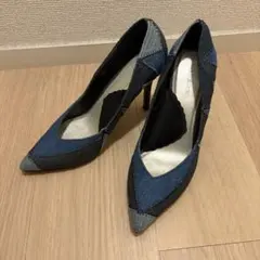 DIESEL ディーゼル デニム素材 パンプス ヴィンテージ美品