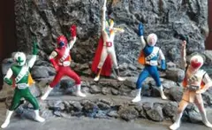 バンダイ★HGガシャポン★ジャッカー電撃隊★フィギュア5体セット