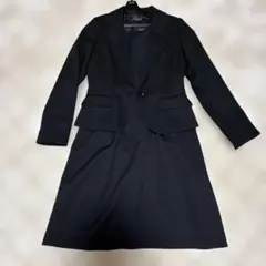 ブラックスカートスーツ 半袖ドレス付き
