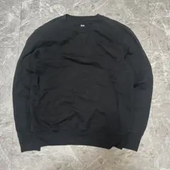 UNIQLO ユニクロ ブラック スウェット トレーナー Sサイズ g17