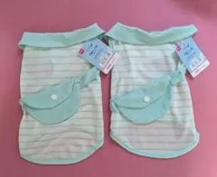 冷感ペット服 Mサイズ 2枚セット ボーダーのサムネイル