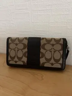 Coach モノグラム 長財布 ブラウン
