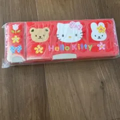 未使用　HELLO KITTY ピンク 両面筆箱 　平成レトロ