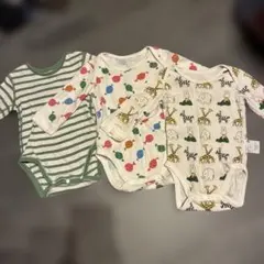 ベビー肌着ロンパース3枚セット