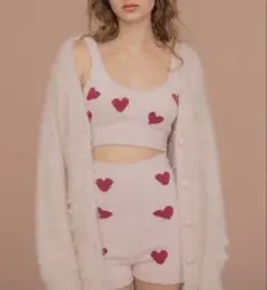 ジェラピケ ハート ピンク ルームウェア