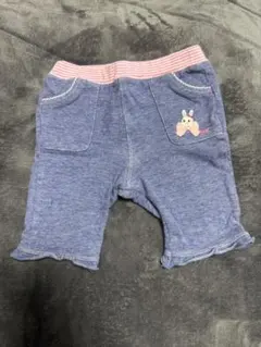 MIKIHOUSE ウサギの刺繍付きパンツ
