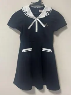 Meroir セーラーカラー 半袖ワンピース ネイビー Meroir セーラーカラー 半袖ワンピース ネイビー - メルカリ