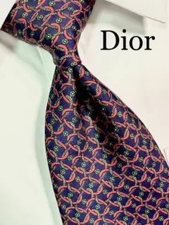 【超美品】Christian Dior クリスチャンディオール ネクタイ 総柄