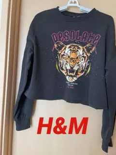 H&M 裏起毛ショート丈　スウェット