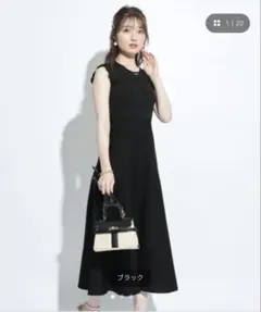 新品未使用】FENNEL ジオメトリックボウタイコンビワンピース オフ 