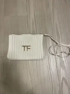 TFロゴ付きホワイトポーチ　トムフォードのサムネイル