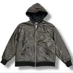 UNDERCOVER フード付レザーブルゾンのサムネイル